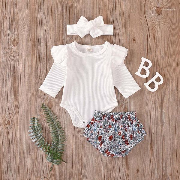 clothing sets toddler baby girl outfits ribbed romper floral shorts headband three-piece suit born girls clothes11, White
clothing sets toddler baby girl outfits ribbed romper floral shorts headband three-piece suit born girls clothes11, White