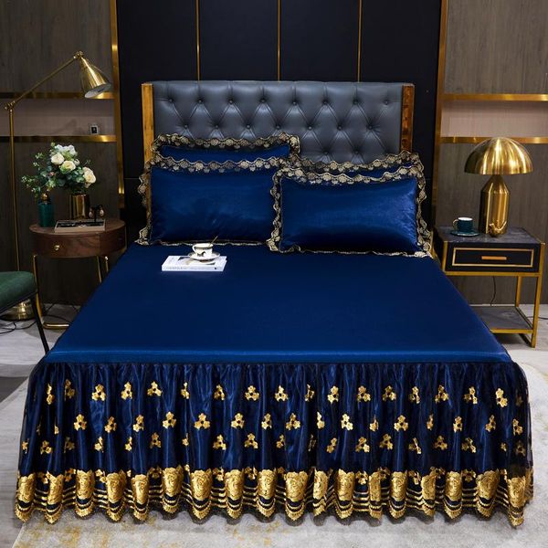 sheets & sets lace fitted bed sheet luxury bedding set romantic ice mat folding embroidered linen queen bedspread with skirt
sheets & sets lace fitted bed sheet luxury bedding set romantic ice mat folding embroidered linen queen bedspread with skirt