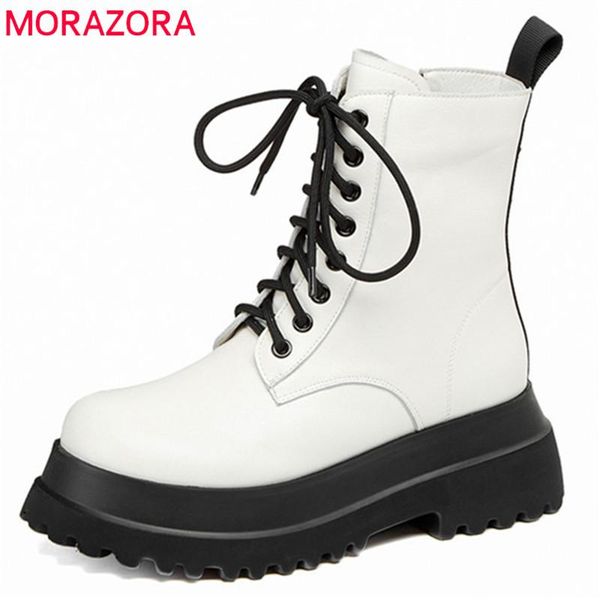boots morazora 2021 est genuine leather shoes women flat platform round toe autumn winter fashion ankle, Black
boots morazora 2021 est genuine leather shoes women flat platform round toe autumn winter fashion ankle, Black