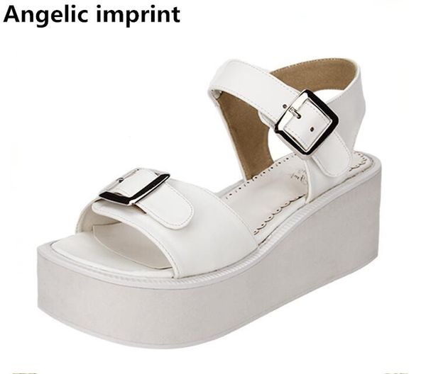 angelic imprint woman mori girl lolita punk shoes lady high wedges heels pumps women princess summer dress sandals peep toe 6cm, Black
angelic imprint woman mori girl lolita punk shoes lady high wedges heels pumps women princess summer dress sandals peep toe 6cm, Black