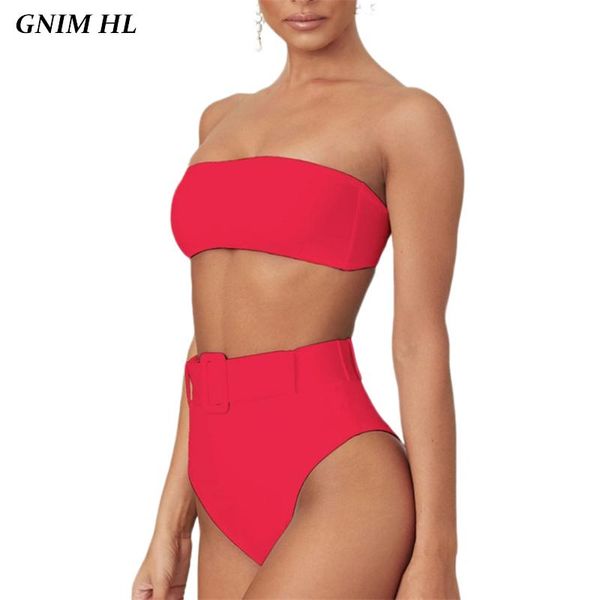 bikinis set gnim high waist bandeau bikini swimsuit women 2021 brazilian neon swimwear solid swimming suit for two pieces
bikinis set gnim high waist bandeau bikini swimsuit women 2021 brazilian neon swimwear solid swimming suit for two pieces