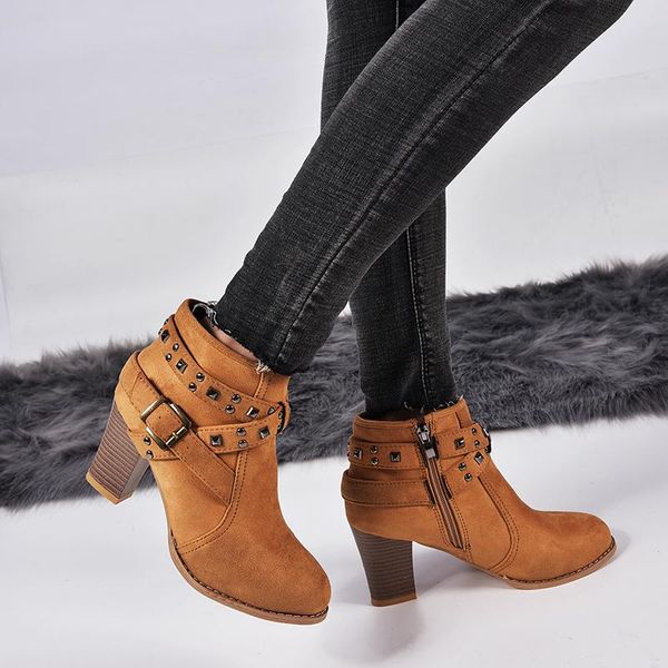 boots enplei 2021 women spring autumn high heels shoes for female rivet buckle daily worker short ankle 34-43, Black
boots enplei 2021 women spring autumn high heels shoes for female rivet buckle daily worker short ankle 34-43, Black