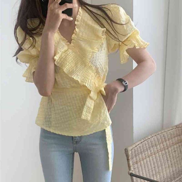 comelsummer korean style elegant v-neck solid chiffon shirt women puff sleeve loose vintage white blouses 210515
comelsummer korean style elegant v-neck solid chiffon shirt women puff sleeve loose vintage white blouses 210515
