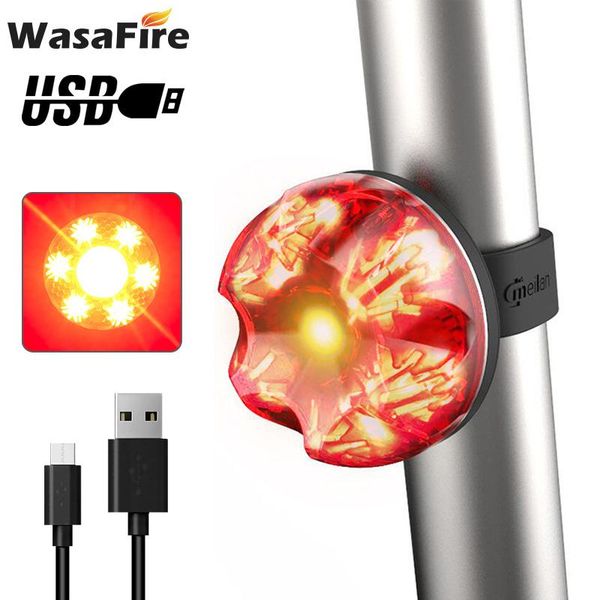 waterproof bike tail light intelligent brake bicycle usb rechargeable led rear safety warning cycling lamp lights 
waterproof bike tail light intelligent brake bicycle usb rechargeable led rear safety warning cycling lamp lights