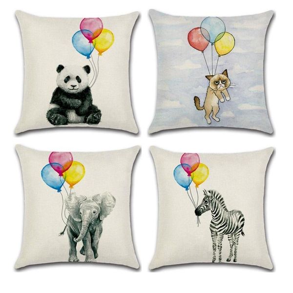 balloon animal elephant cat panda zebra cushion cover home sofa square cotton linen decorative pillowcases 45x45cm cushion/decorative pillow
balloon animal elephant cat panda zebra cushion cover home sofa square cotton linen decorative pillowcases 45x45cm cushion/decorative pillow