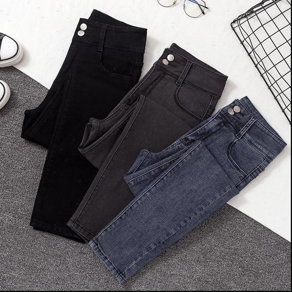 womens jean woman skinny jeans black solid show slim high waist elastic pencil pants for autumn spring denim trousers female, Blue
womens jean woman skinny jeans black solid show slim high waist elastic pencil pants for autumn spring denim trousers female, Blue