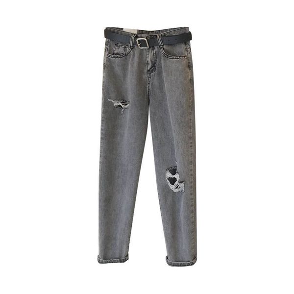 5xl plus size retro streetwear women straight hole denim ripped jeans loose casual harem pants black high waist jean femme c6898, Blue
5xl plus size retro streetwear women straight hole denim ripped jeans loose casual harem pants black high waist jean femme c6898, Blue