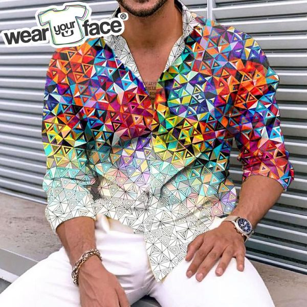 men's casual shirts gradient geometry points 3d all over printed hawaiian button up dress full sleeve beach streetwear men clothing, White;black
men's casual shirts gradient geometry points 3d all over printed hawaiian button up dress full sleeve beach streetwear men clothing, White;black