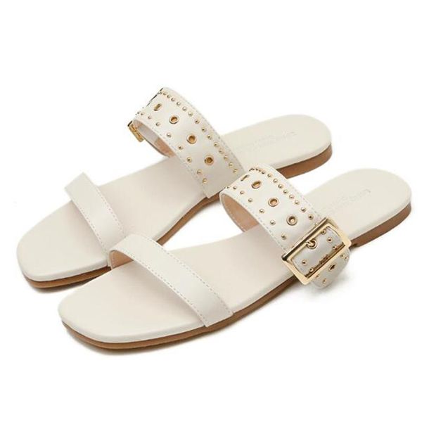 women slippers metal rivets home sandals summer shoes ladies flip flops indoor outdoor flat ladie slides zy258, Black
women slippers metal rivets home sandals summer shoes ladies flip flops indoor outdoor flat ladie slides zy258, Black