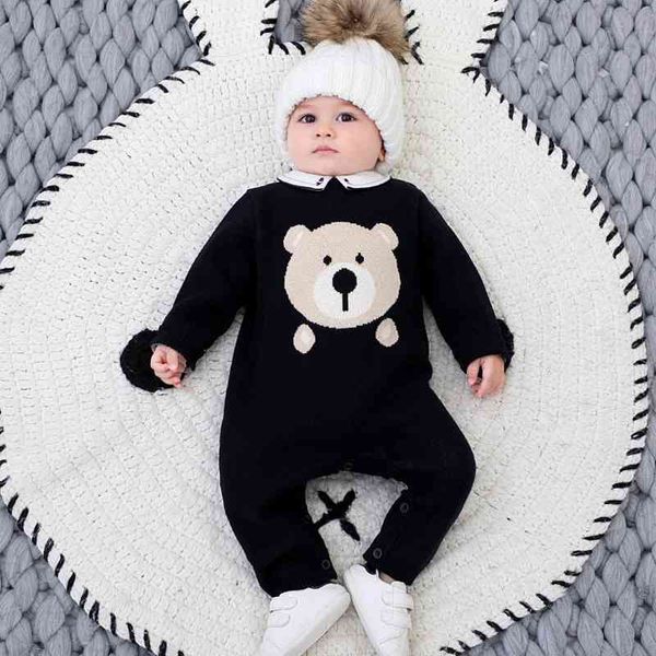 boutique baby knitted navy blue rompers born infant cotton yarn knit jumpsuit toddler autumn winter clothes 210615
boutique baby knitted navy blue rompers born infant cotton yarn knit jumpsuit toddler autumn winter clothes 210615