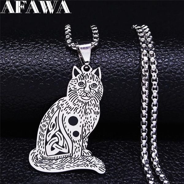 pendant necklaces 2021 fashion cat stainless steel chain necklace women silver color statement jewelry collar acero inoxidable n891s02
pendant necklaces 2021 fashion cat stainless steel chain necklace women silver color statement jewelry collar acero inoxidable n891s02