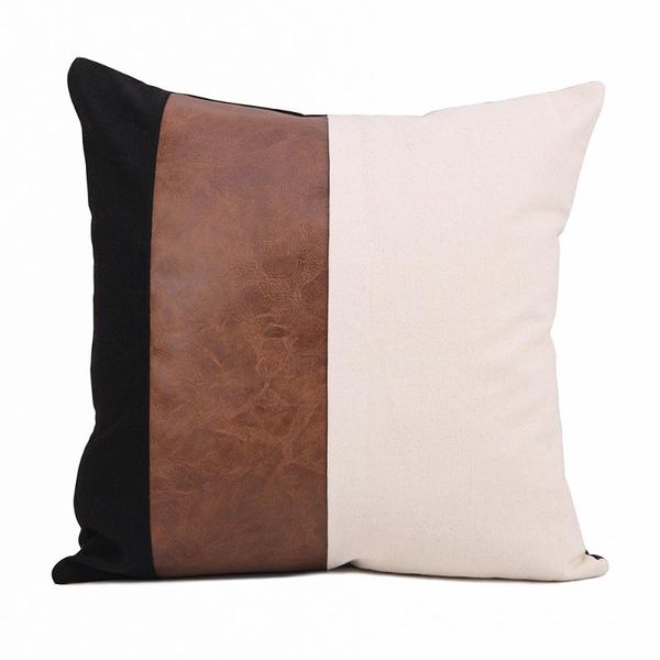 cushion/decorative pillow 45*45cm/30*50cm cushion cover nordic pu leather canvas patchwork throw case for office car sofa bed decor pillowca
cushion/decorative pillow 45*45cm/30*50cm cushion cover nordic pu leather canvas patchwork throw case for office car sofa bed decor pillowca