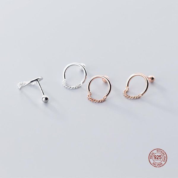 stud lko design 925 sterling silver fashion round chain screw earrings for women simple earring fine jewelry, Golden;silver
stud lko design 925 sterling silver fashion round chain screw earrings for women simple earring fine jewelry, Golden;silver