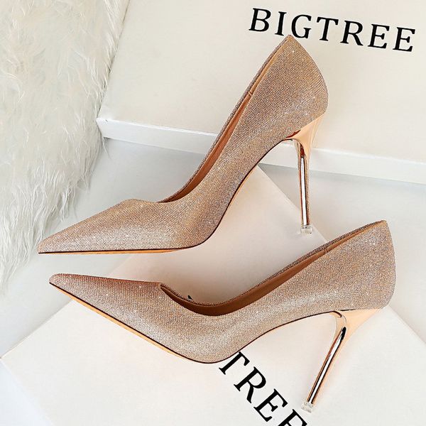 bigtree shoes sequin cloth high heels women shoes female stiletto heels 2021 woman pumps ladies shoes gold wedding l0, Black 
bigtree shoes sequin cloth high heels women shoes female stiletto heels 2021 woman pumps ladies shoes gold wedding l0, Black