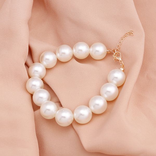 5 sizes ball simulated pearl bracelets & bangles for women girls valentine's day jewelry accessories, Black
5 sizes ball simulated pearl bracelets & bangles for women girls valentine's day jewelry accessories, Black