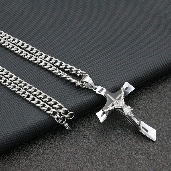 arrivals women cross necklace stainless steel&black multi-layer jesus pendant men jewelry necklaces, Silver
arrivals women cross necklace stainless steel&black multi-layer jesus pendant men jewelry necklaces, Silver
