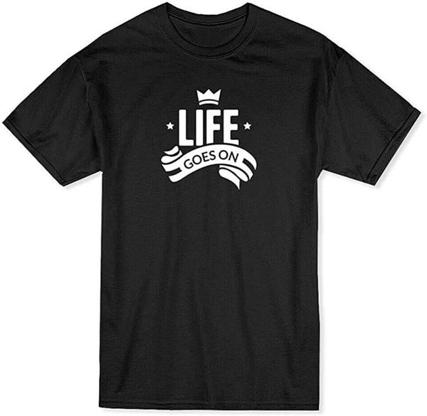 men's t-shirts life goes on herren men t-shirt print cotton breathable short-sleeved fashion top, White;black
men's t-shirts life goes on herren men t-shirt print cotton breathable short-sleeved fashion top, White;black