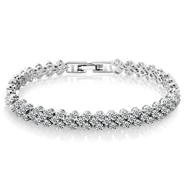 link, chain women fashion link bracelets female cubic zirconia gold silver plating ladies latest stylish crystal hand chains sp080, Black
link, chain women fashion link bracelets female cubic zirconia gold silver plating ladies latest stylish crystal hand chains sp080, Black