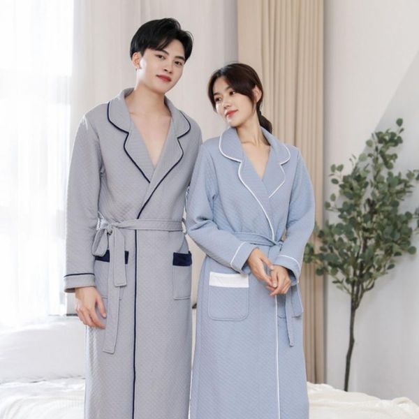 women's sleepwear 100% cotton bathrobe four seasons air layer warm couple nightgown absorbent nightie negligee super long, Black;red
women's sleepwear 100% cotton bathrobe four seasons air layer warm couple nightgown absorbent nightie negligee super long, Black;red
