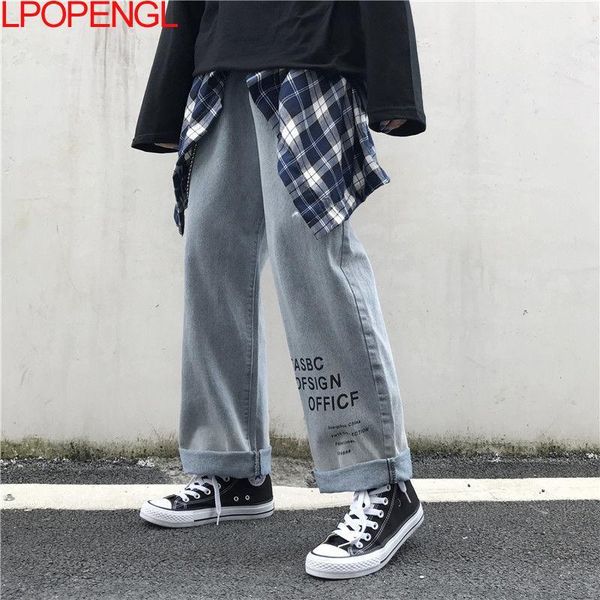 women's jeans spring summer 2021 casual fashion harajuku print men and women high waist straight trousers cotton literary retro, Blue
women's jeans spring summer 2021 casual fashion harajuku print men and women high waist straight trousers cotton literary retro, Blue
