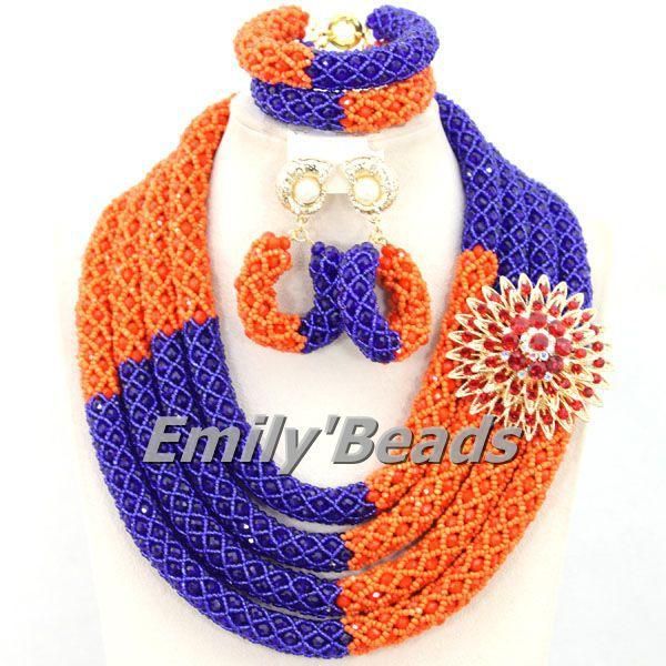 earrings & necklace 2021 fashionable nigerian wedding african beads jewelry set handmade crystal amj060, Silver
earrings & necklace 2021 fashionable nigerian wedding african beads jewelry set handmade crystal amj060, Silver