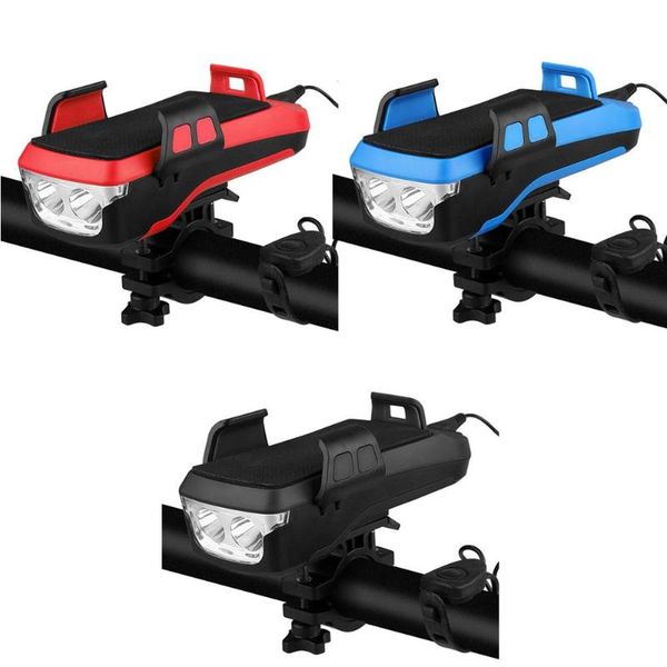 bicycle light usb rechargeable led headlight bike horn handlebar phone holder 3 in 1 multi-function with modes lights
bicycle light usb rechargeable led headlight bike horn handlebar phone holder 3 in 1 multi-function with modes lights