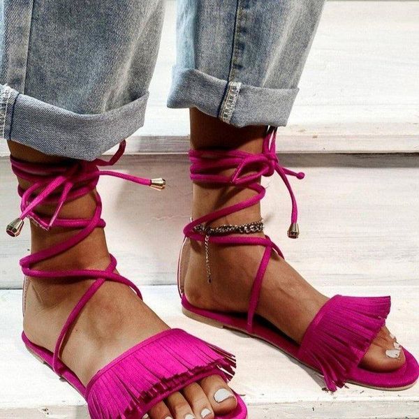 sandals women's shoes nice women flat cross strap thong lace up woman vintage tassel rome summer beach, Black
sandals women's shoes nice women flat cross strap thong lace up woman vintage tassel rome summer beach, Black