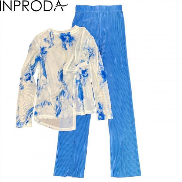 women's two piece pants getspring women set t-shirt long sleeve split printing high waist pleated casual two-piece suit, White
women's two piece pants getspring women set t-shirt long sleeve split printing high waist pleated casual two-piece suit, White