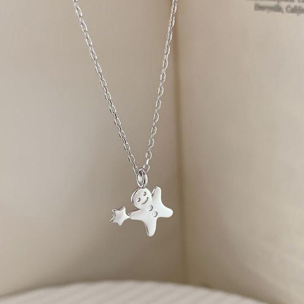 chains s925 silver gingerbread man star necklace simple design sense of minority snowman christmas girl clavicle chain ins
chains s925 silver gingerbread man star necklace simple design sense of minority snowman christmas girl clavicle chain ins