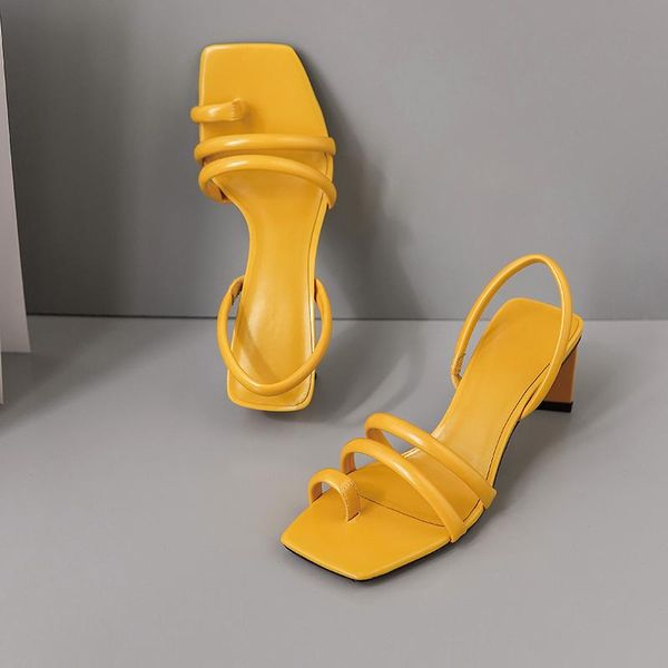 women shoes concise sandals high heels slin-on flip flops summer woman white yellow, Black
women shoes concise sandals high heels slin-on flip flops summer woman white yellow, Black