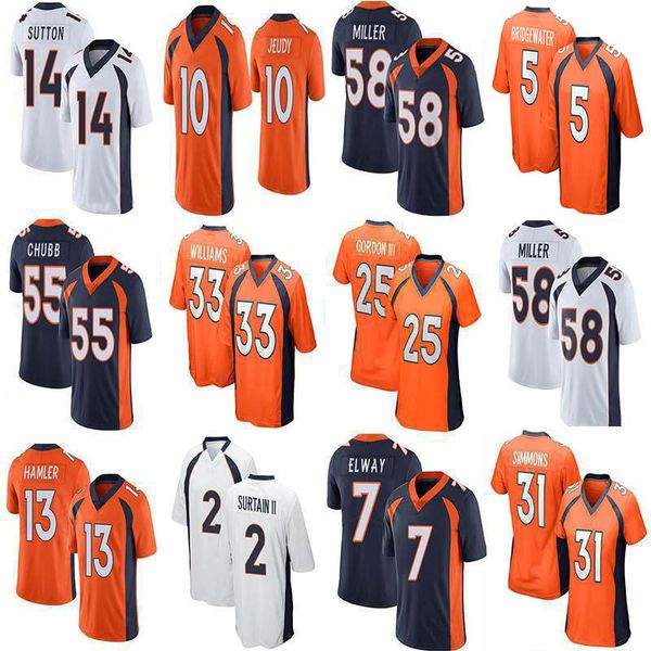 33 javonte williams 5 teddy bridgewater patrick surtain ii custom football jerseys 10 jerry jeudy 58 von miller 31 justin simmons drew lock, Black;red
33 javonte williams 5 teddy bridgewater patrick surtain ii custom football jerseys 10 jerry jeudy 58 von miller 31 justin simmons drew lock, Black;red