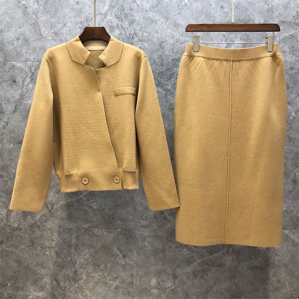 wool sweater skirt two-piece womens clothing autumn european goods new solid color elegant outfit 9k, Black;gray
wool sweater skirt two-piece womens clothing autumn european goods new solid color elegant outfit 9k, Black;gray