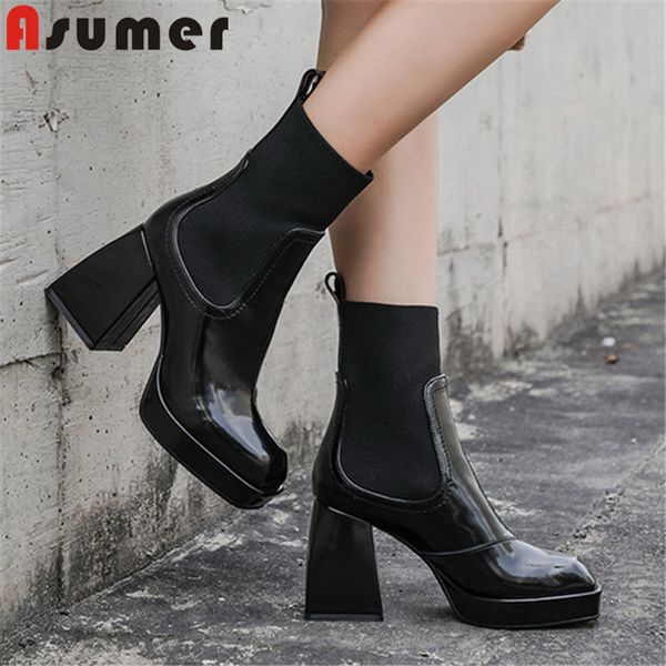 asumer sell genuine leather boots woman high heels shoes square autumn foot winter, Black
asumer sell genuine leather boots woman high heels shoes square autumn foot winter, Black