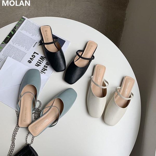 spring fashion square toe flat leather slippers brand designer socofy korean shoes slip on loafers mules flp flops casual, Black
spring fashion square toe flat leather slippers brand designer socofy korean shoes slip on loafers mules flp flops casual, Black