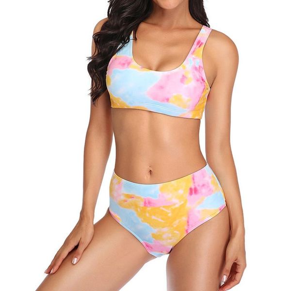 women tie dye swimsuit high waist bikini set push up padded swimwear beachwear female bathing suits swimming suit one-piece
women tie dye swimsuit high waist bikini set push up padded swimwear beachwear female bathing suits swimming suit one-piece