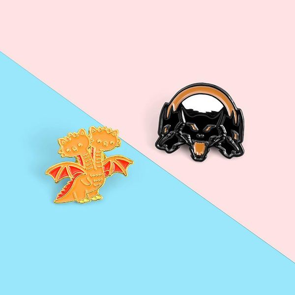 pins, brooches hell cerberus enamel lapel pins evil dragon jakiro myth badges backpack fashion pin gifts for friends wholesale jewelry, Gray
pins, brooches hell cerberus enamel lapel pins evil dragon jakiro myth badges backpack fashion pin gifts for friends wholesale jewelry, Gray