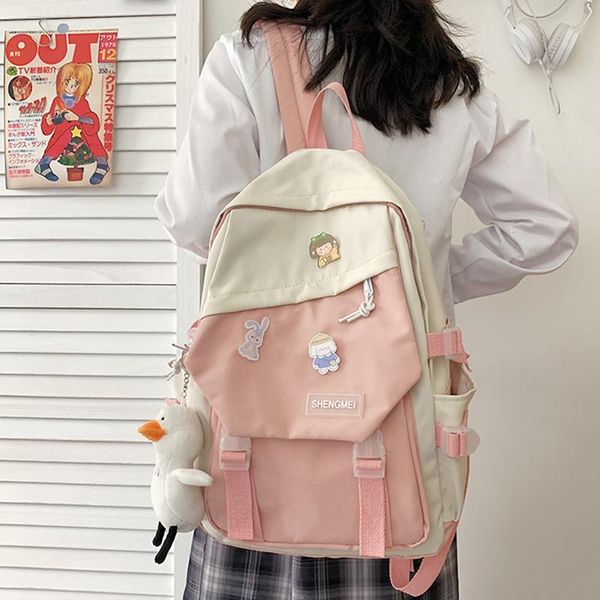 school bags 2021 waterproof nylon patchwork large capacity women backpack female shoulders bagpack girls college bag book
school bags 2021 waterproof nylon patchwork large capacity women backpack female shoulders bagpack girls college bag book