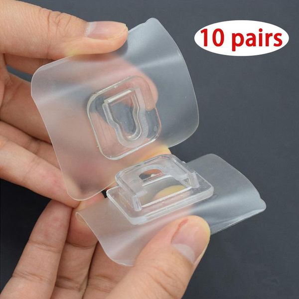 5/10pairs double sided adhesive hook reusable paste plug socket holder cup sucker wall storage hooks for kitchen bathroom & rails
5/10pairs double sided adhesive hook reusable paste plug socket holder cup sucker wall storage hooks for kitchen bathroom & rails
