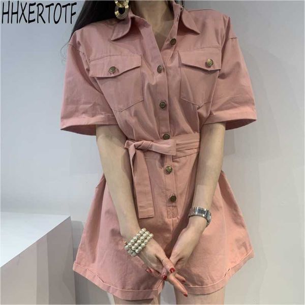 summer fashion women casual turn down collar single-breasted lace-up waist short-sleeved women's jumpsuit 210531, Black;white
summer fashion women casual turn down collar single-breasted lace-up waist short-sleeved women's jumpsuit 210531, Black;white