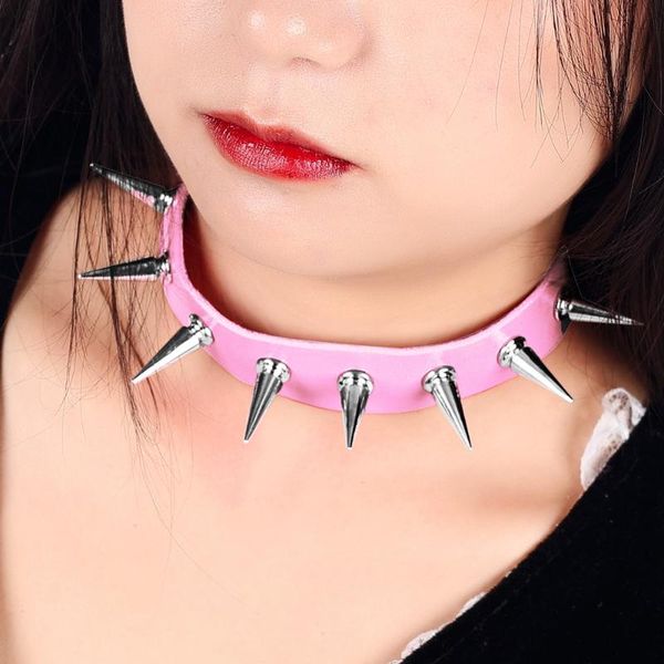 chains punk style necklace round spike collar women choker gothic pendant jewelry for birthday party gift, Silver
chains punk style necklace round spike collar women choker gothic pendant jewelry for birthday party gift, Silver