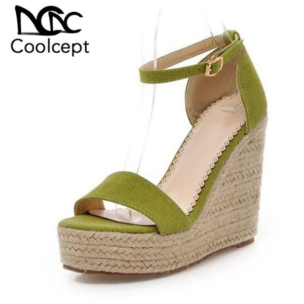 coolcept summer women wedges sandals ankle strap open toe high heels shoes daily leisure dropshipp footwear size 34-39, Black
coolcept summer women wedges sandals ankle strap open toe high heels shoes daily leisure dropshipp footwear size 34-39, Black