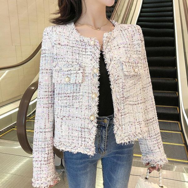 women's jackets fringed small fragrant tweed high-quality jacket women retro round neck long-sleeved short temperament korean ladies co, Black;brown
women's jackets fringed small fragrant tweed high-quality jacket women retro round neck long-sleeved short temperament korean ladies co, Black;brown
