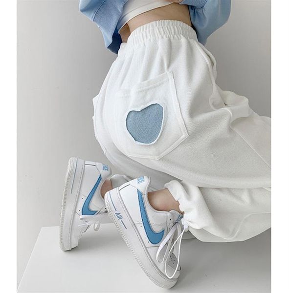 women's pants & capris love sports female spring and autumn beam feet loose drawstring all-match slim casual korean student guard ins, Black;white
women's pants & capris love sports female spring and autumn beam feet loose drawstring all-match slim casual korean student guard ins, Black;white