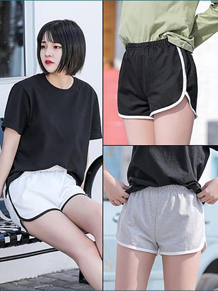 women's shorts sports female summer chic elastic fitness casual running pajamas wild bottoming wide leg, White;black
women's shorts sports female summer chic elastic fitness casual running pajamas wild bottoming wide leg, White;black