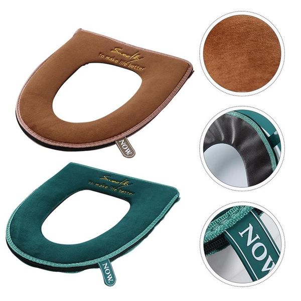 toilet seat covers 2pcs warm washable winter soft comfortable flannel pads for home bathroom
toilet seat covers 2pcs warm washable winter soft comfortable flannel pads for home bathroom