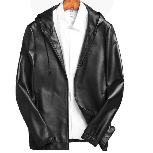 men's leather & faux autumn big size winter jacket coat for men business casual jackets outdoor windbreaker qyw1, Black
men's leather & faux autumn big size winter jacket coat for men business casual jackets outdoor windbreaker qyw1, Black