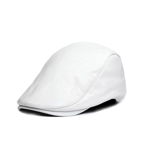berets korean fashion male single-layer genuine leather caps men women white/red casual hat sheepskin elastic boina streetwear, Blue;gray
berets korean fashion male single-layer genuine leather caps men women white/red casual hat sheepskin elastic boina streetwear, Blue;gray