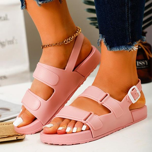 sandals women's candy color buckle strap platform flat jelly shoes ladies casual soft fashion female beach summer footwear, Black
sandals women's candy color buckle strap platform flat jelly shoes ladies casual soft fashion female beach summer footwear, Black