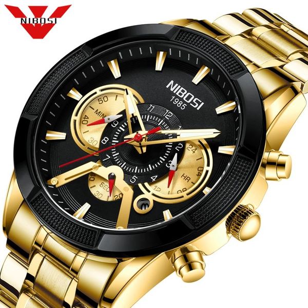 wristwatches nibosi mens watches wristwatch quartz clock gold watch men waterproof sport chronograph relogio masculino, Slivery;brown
wristwatches nibosi mens watches wristwatch quartz clock gold watch men waterproof sport chronograph relogio masculino, Slivery;brown