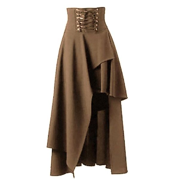 skirts steampunk vintage long irregular women solid color bandage high waist pleated lace up elastic band max midi skirt, Black
skirts steampunk vintage long irregular women solid color bandage high waist pleated lace up elastic band max midi skirt, Black